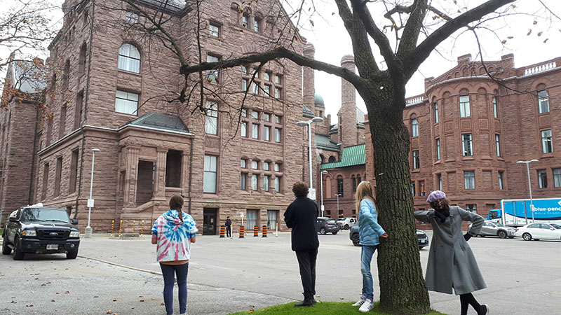 In our search, students found examples of the Provincial government in our neighbourhood including license plates, universities, high schools, and the Ontario Provincial Parliament, hospitals, and provincial ministry buildings.