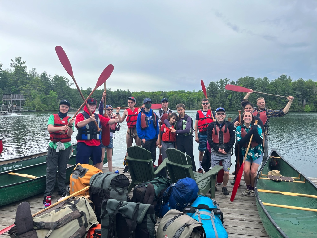 A group of YMCA Academy High School students embarked on a three day journey into the wilderness of the Muskoka region at the YMCA’s Camp Pine Crest.