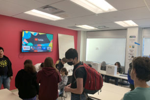 Student Vote The two Civics classes in the Academy have joined together to work with Student Vote Canada to bring a realistic voting experience to the school.