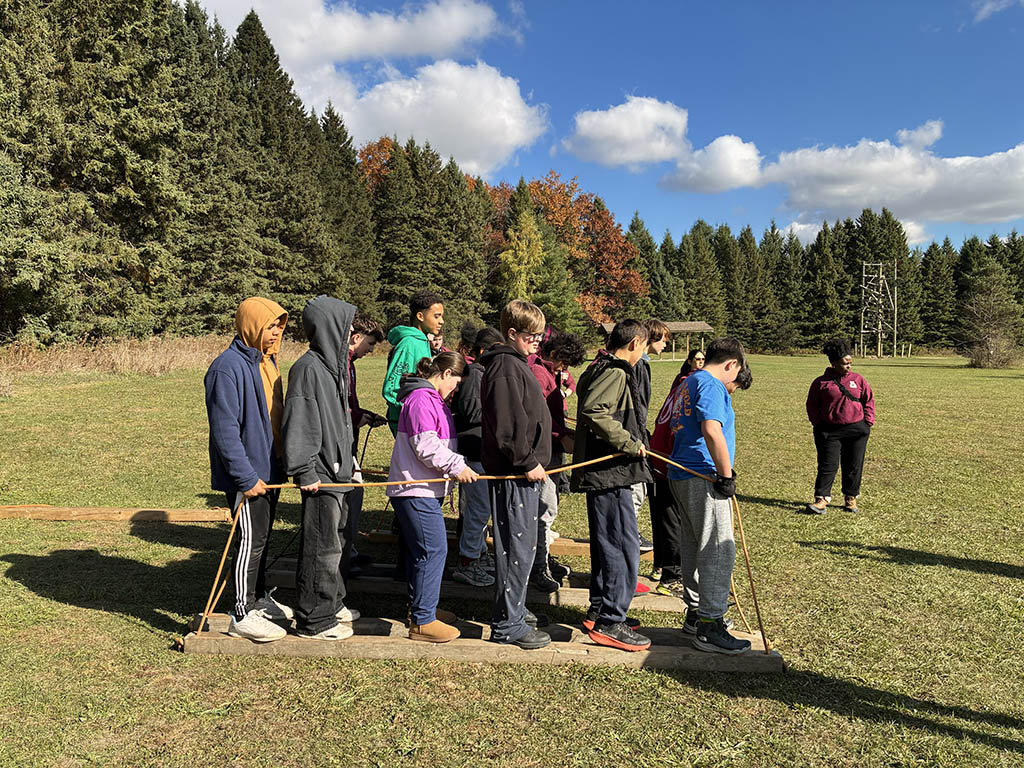 YMCA Academy students at Cedar Glen Camp