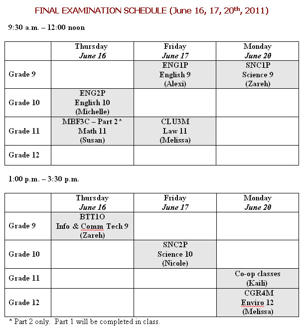 2011_2nd_semester_exam_schedule
